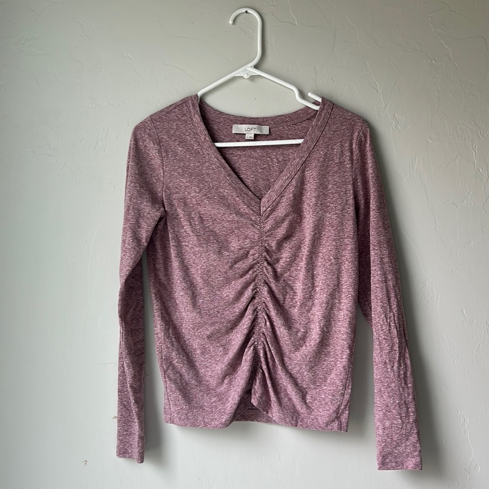 Loft ruched shirt